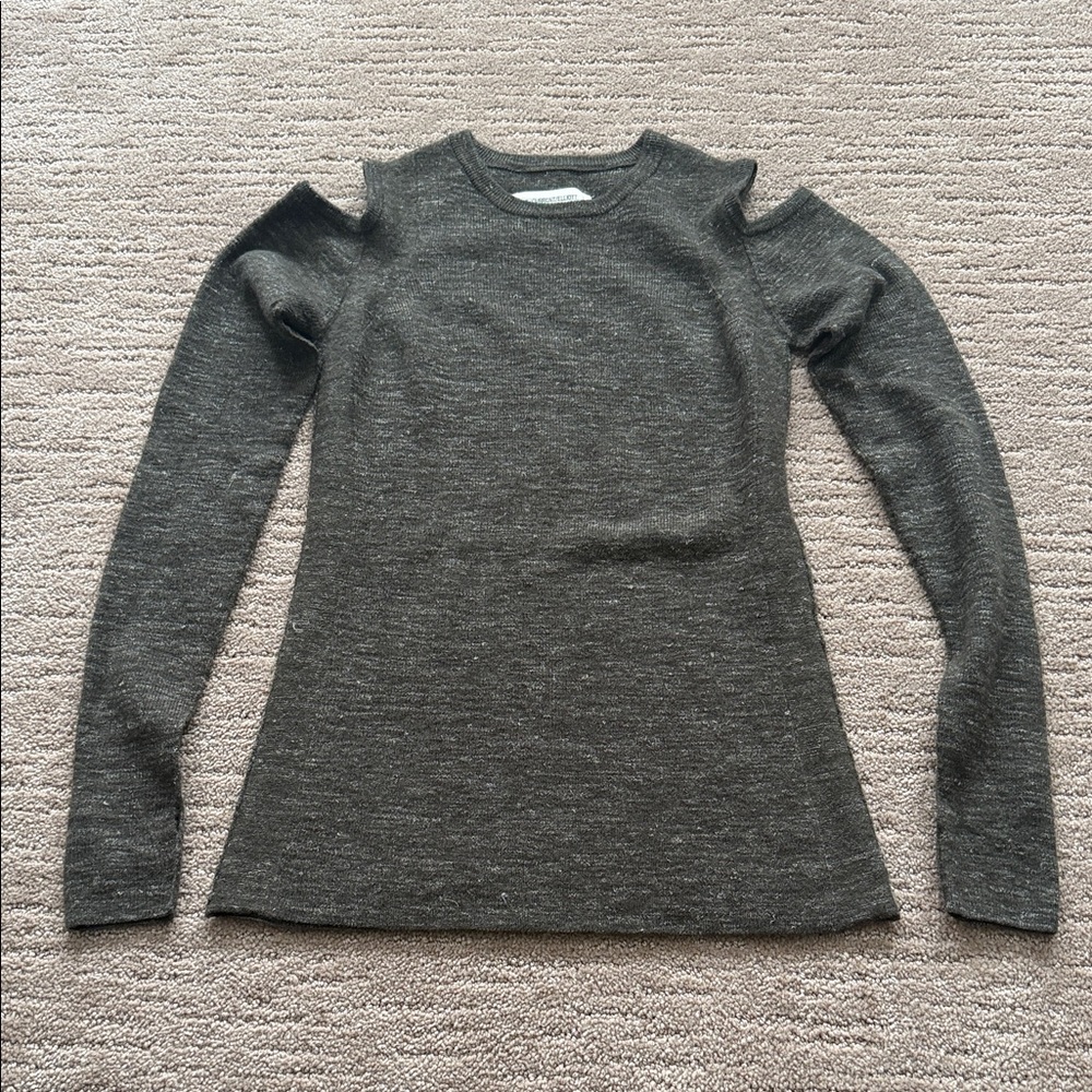 Current/Elliott Gray Crew Neck Sweater